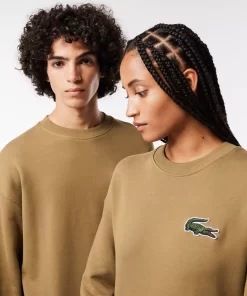 Lacoste Sweatshirts-Unisex Loose Fit Crocodile Badge Jogger Sweatshirt