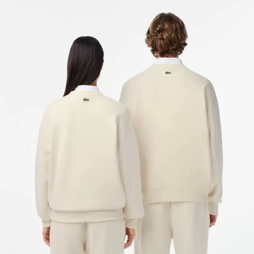 Lacoste Sweatshirts-Unisex Loose Fit Crocodile Badge Jogger Sweatshirt