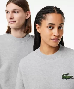 Lacoste Sweatshirts-Unisex Loose Fit Crocodile Badge Jogger Sweatshirt