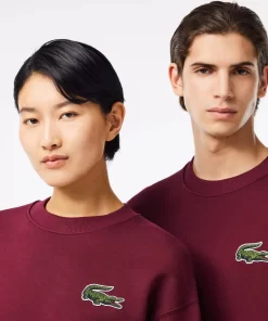 Lacoste Sweatshirts-Unisex Loose Fit Crocodile Badge Jogger Sweatshirt