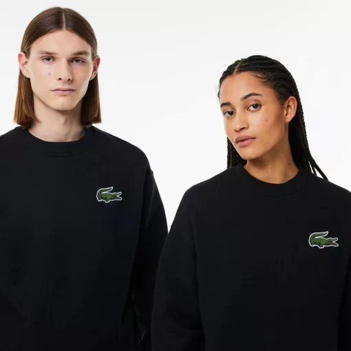 Lacoste Tracksuits-Unisex Loose Fit Crocodile Badge Jogger Sweatshirt