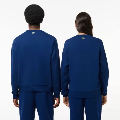 Lacoste Sweatshirts-Unisex Loose Fit Crocodile Badge Jogger Sweatshirt