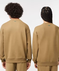 Lacoste Sweatshirts-Unisex Loose Fit Crocodile Badge Jogger Sweatshirt