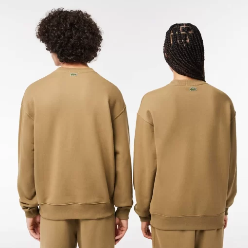 Lacoste Sweatshirts-Unisex Loose Fit Crocodile Badge Jogger Sweatshirt