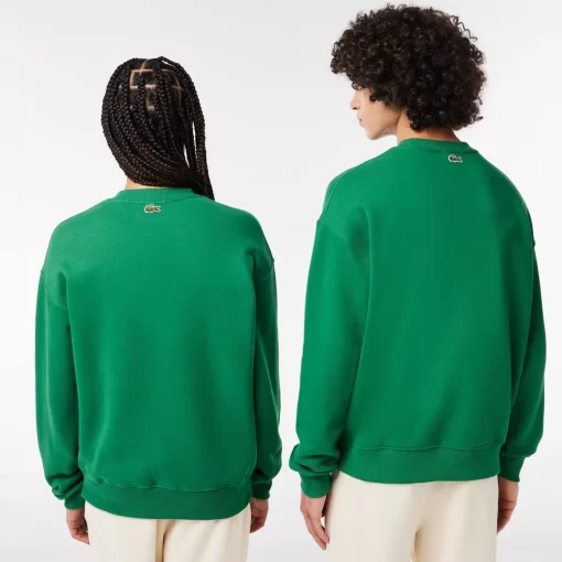 Lacoste Sweatshirts-Unisex Loose Fit Crocodile Badge Jogger Sweatshirt