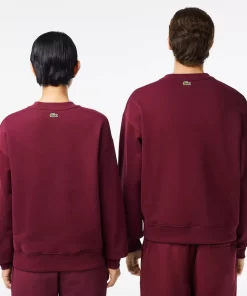 Lacoste Sweatshirts-Unisex Loose Fit Crocodile Badge Jogger Sweatshirt