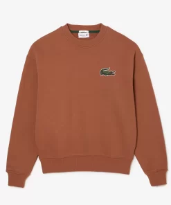 Lacoste Sweatshirts-Unisex Loose Fit Crocodile Badge Jogger Sweatshirt