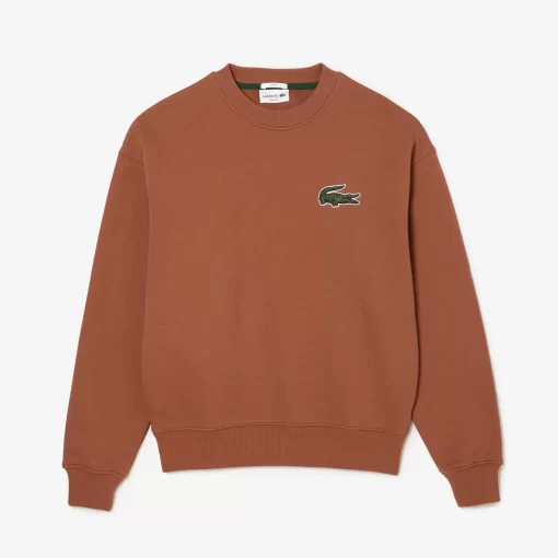 Lacoste Sweatshirts-Unisex Loose Fit Crocodile Badge Jogger Sweatshirt