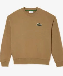 Lacoste Sweatshirts-Unisex Loose Fit Crocodile Badge Jogger Sweatshirt