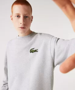 Lacoste Sweatshirts-Unisex Loose Fit Crocodile Badge Jogger Sweatshirt