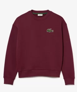 Lacoste Sweatshirts-Unisex Loose Fit Crocodile Badge Jogger Sweatshirt