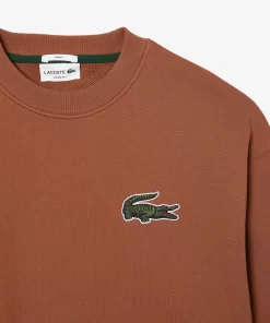 Lacoste Sweatshirts-Unisex Loose Fit Crocodile Badge Jogger Sweatshirt