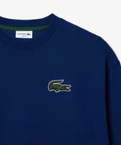 Lacoste Sweatshirts-Unisex Loose Fit Crocodile Badge Jogger Sweatshirt