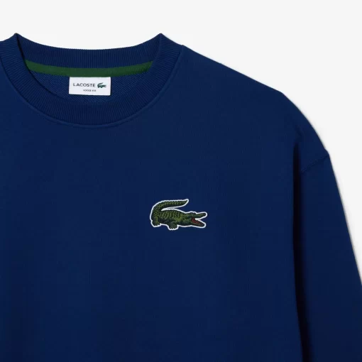 Lacoste Sweatshirts-Unisex Loose Fit Crocodile Badge Jogger Sweatshirt