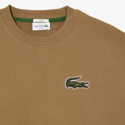 Lacoste Sweatshirts-Unisex Loose Fit Crocodile Badge Jogger Sweatshirt