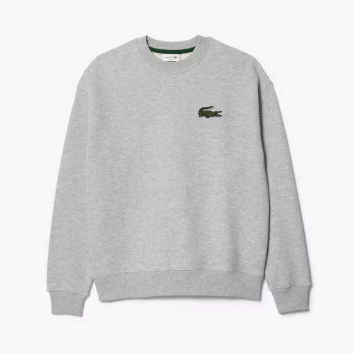 Lacoste Sweatshirts-Unisex Loose Fit Crocodile Badge Jogger Sweatshirt