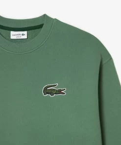 Lacoste Sweatshirts-Unisex Loose Fit Crocodile Badge Jogger Sweatshirt