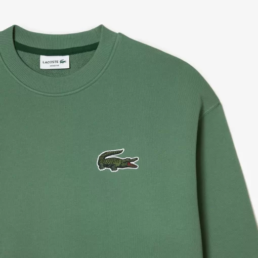 Lacoste Sweatshirts-Unisex Loose Fit Crocodile Badge Jogger Sweatshirt