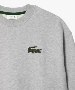 Lacoste Sweatshirts-Unisex Loose Fit Crocodile Badge Jogger Sweatshirt