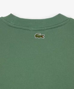 Lacoste Sweatshirts-Unisex Loose Fit Crocodile Badge Jogger Sweatshirt