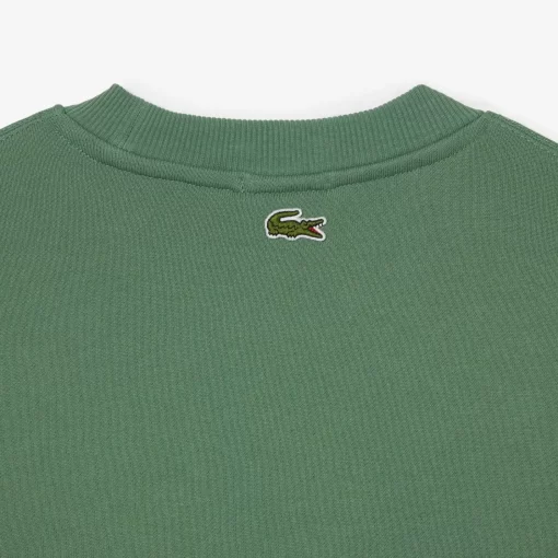 Lacoste Sweatshirts-Unisex Loose Fit Crocodile Badge Jogger Sweatshirt