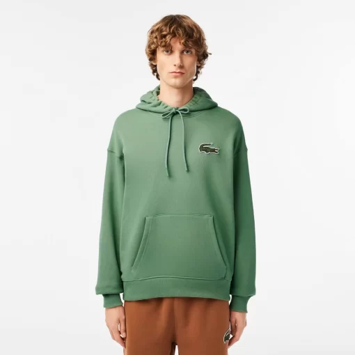 Lacoste Sweatshirts-Unisex Loose Fit Crocodile Badge Jogger Sweatshirt