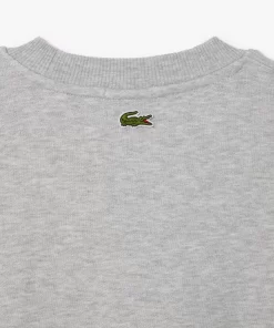 Lacoste Sweatshirts-Unisex Loose Fit Crocodile Badge Jogger Sweatshirt