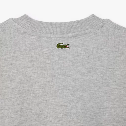 Lacoste Sweatshirts-Unisex Loose Fit Crocodile Badge Jogger Sweatshirt