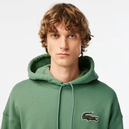 Lacoste Sweatshirts-Unisex Loose Fit Crocodile Badge Jogger Sweatshirt