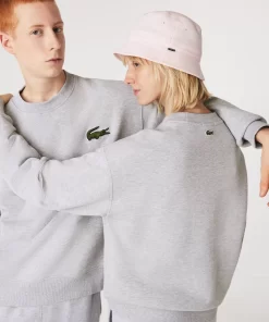 Lacoste Sweatshirts-Unisex Loose Fit Crocodile Badge Jogger Sweatshirt