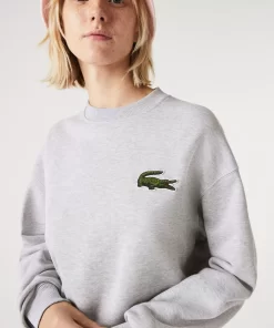 Lacoste Sweatshirts-Unisex Loose Fit Crocodile Badge Jogger Sweatshirt