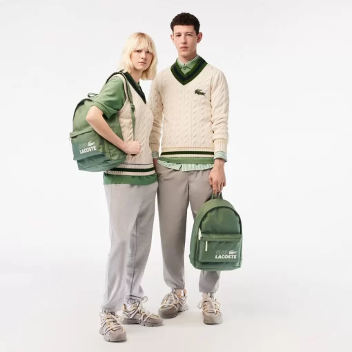 Lacoste Back Pack-Unisex Neocroc Contrast Print Backpack