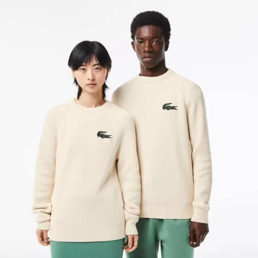 Lacoste Knitwear-Unisex Organic Cotton Crew Neck Sweater