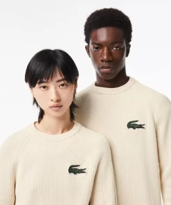 Lacoste Knitwear-Unisex Organic Cotton Crew Neck Sweater