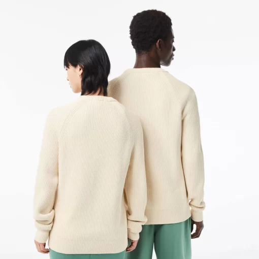 Lacoste Knitwear-Unisex Organic Cotton Crew Neck Sweater