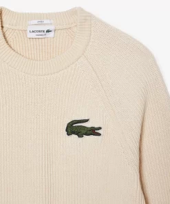 Lacoste Knitwear-Unisex Organic Cotton Crew Neck Sweater