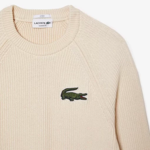 Lacoste Knitwear-Unisex Organic Cotton Crew Neck Sweater