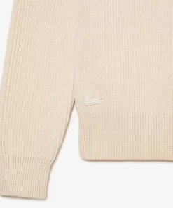 Lacoste Knitwear-Unisex Organic Cotton Crew Neck Sweater