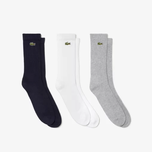 Lacoste Socks-Unisex Sport High-Cut Socks Three-Pack