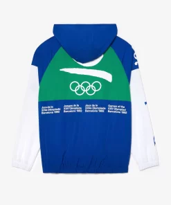 Lacoste Sport Clothing-Unisex Sport Pull-On Barcelona Olympics Heritage Windbreaker