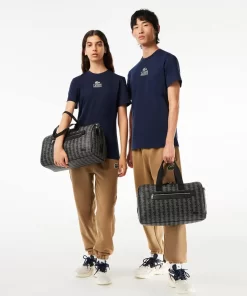 Lacoste Bags-Unisex The Blend Monogram Print Weekend Bag