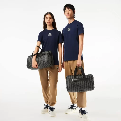 Lacoste Bags-Unisex The Blend Monogram Print Weekend Bag