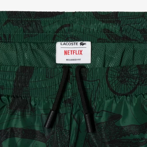 Lacoste Trousers & Shorts-Unisex X Netflix Printed Track Pants