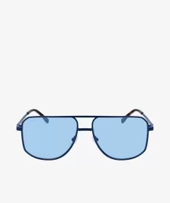 Lacoste Sunglasses-Unisex Metal Signature 101 Sunglasses