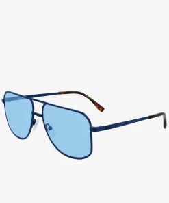 Lacoste Sunglasses-Unisex Metal Signature 101 Sunglasses