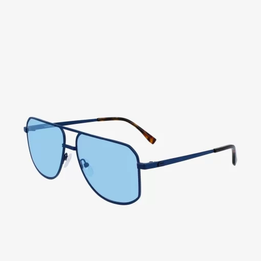 Lacoste Sunglasses-Unisex Metal Signature 101 Sunglasses