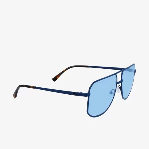 Lacoste Sunglasses-Unisex Metal Signature 101 Sunglasses