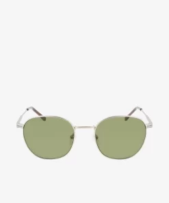 Lacoste Sunglasses-Unisex Oval Metal Metal Line Sunglasses