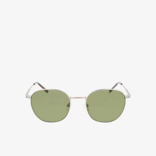 Lacoste Sunglasses-Unisex Oval Metal Metal Line Sunglasses