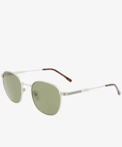 Lacoste Sunglasses-Unisex Oval Metal Metal Line Sunglasses